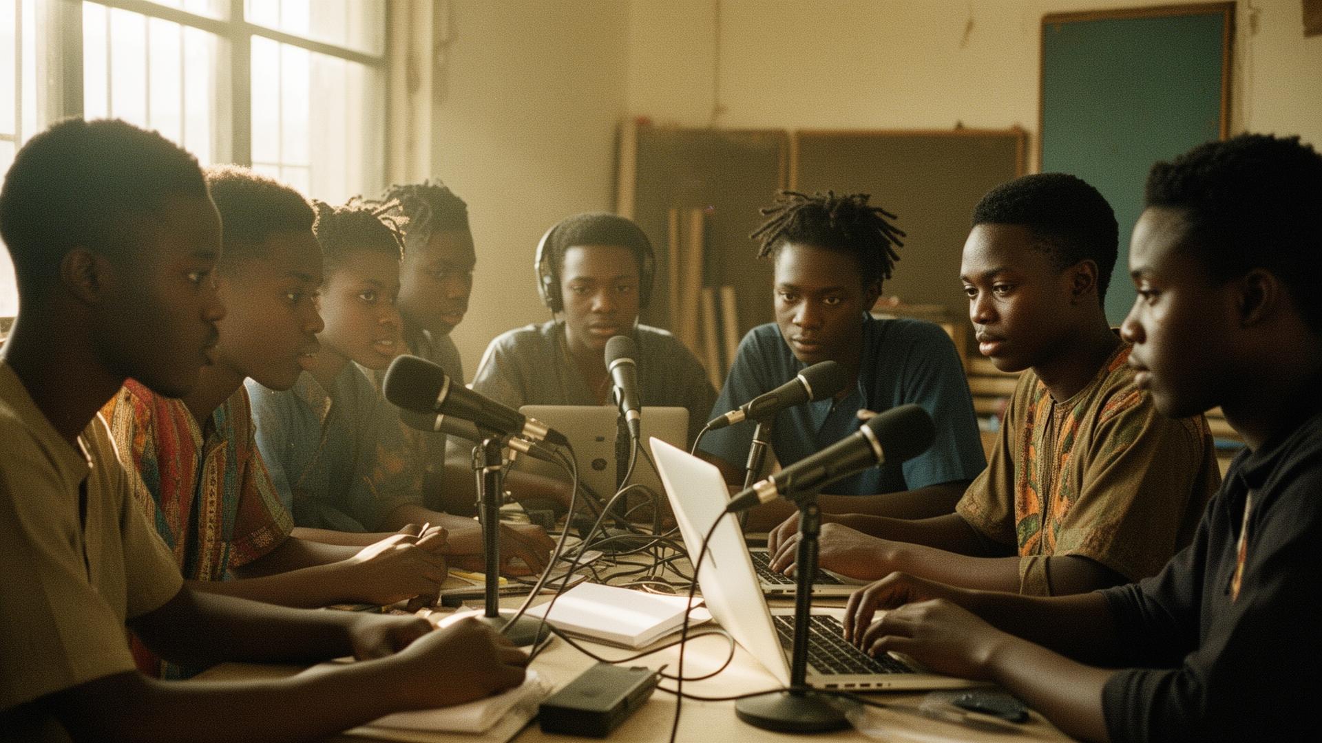 DD+ Academy students at work in Banjul